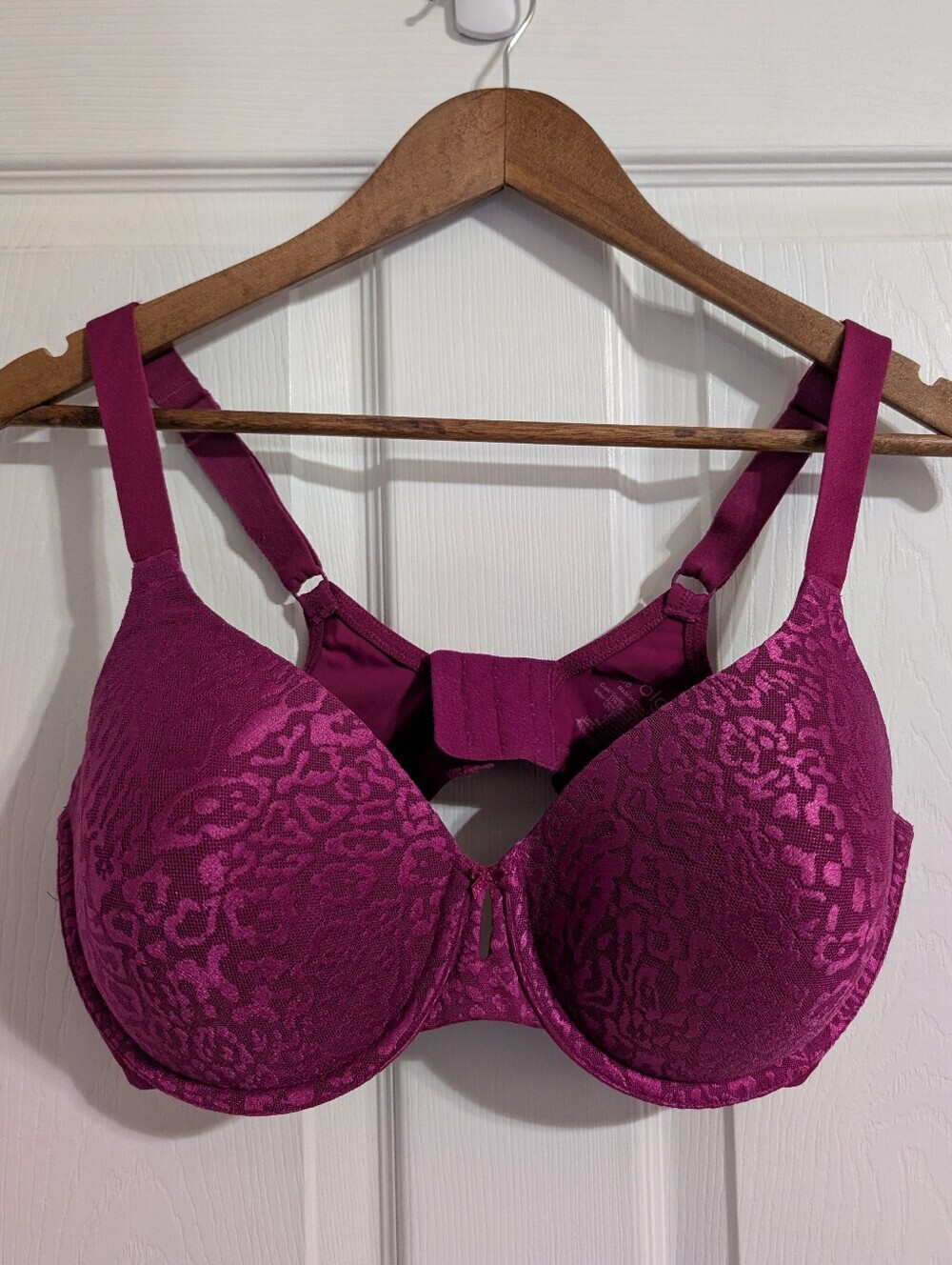 Olga Womens Bra Purple Leopard Cheetah Print Size 40C